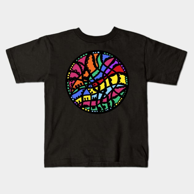 Syymbols Circle Kids T-Shirt by Syymbols